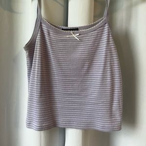 brandy top lavender stripes